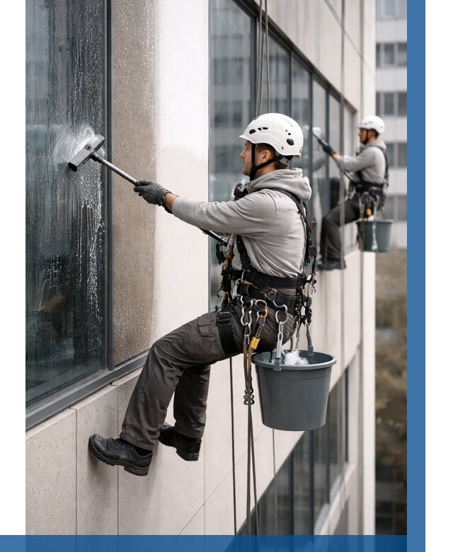 Мойка фасадов зданий в Петергофе под ключ от 366 р. | ВЫСОТНИК-Птф