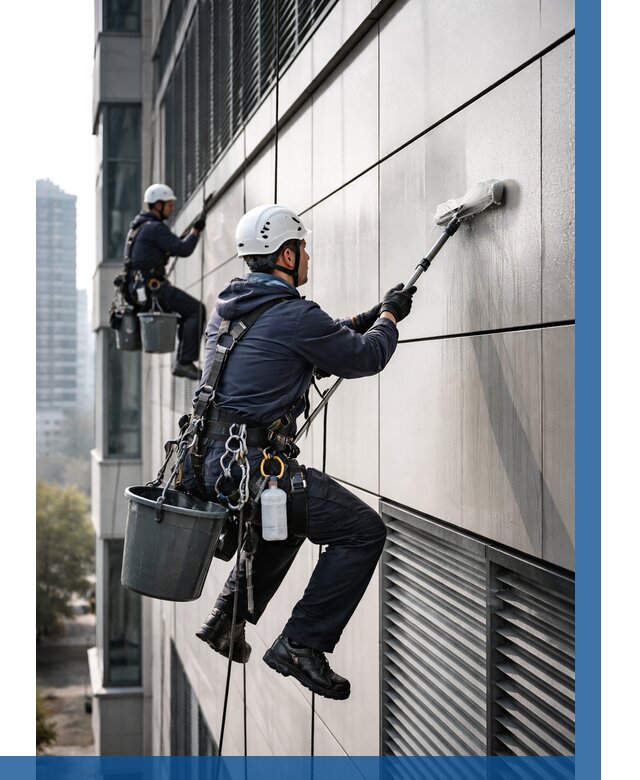 Мойка вентилируемого фасада в Петергофе от 262 р. | ВЫСОТНИК-Птф