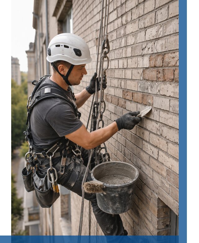 Ремонт кирпичной кладки фасада в Петергофе от 1883 р. | ВЫСОТНИК-Птф