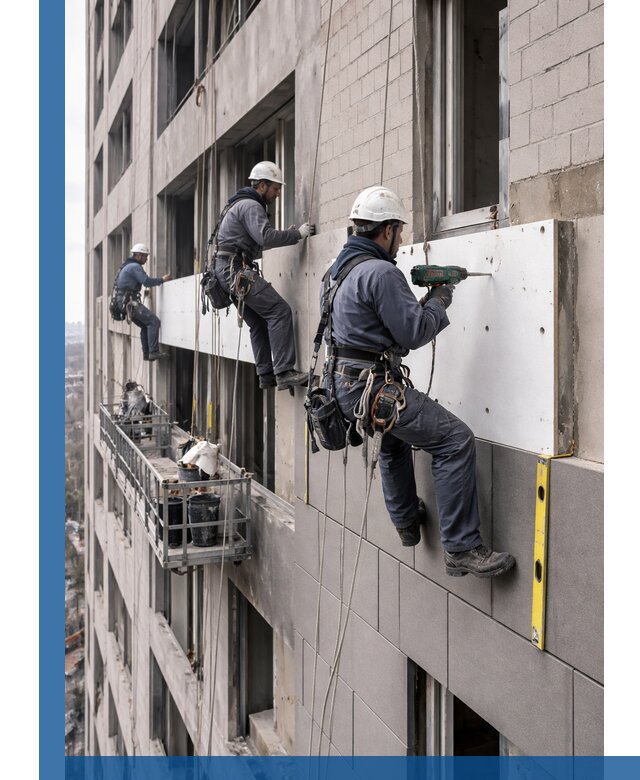 Монтаж фасадных термопанелей высокого качества в Петергофе