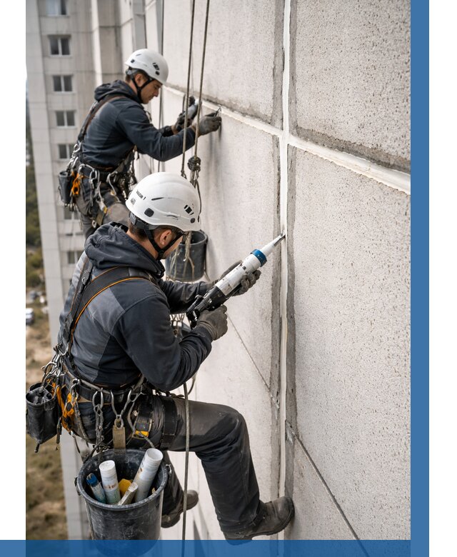 Герметизация межпанельных швов в Петергофе от 732 р. | ВЫСОТНИК-Птф