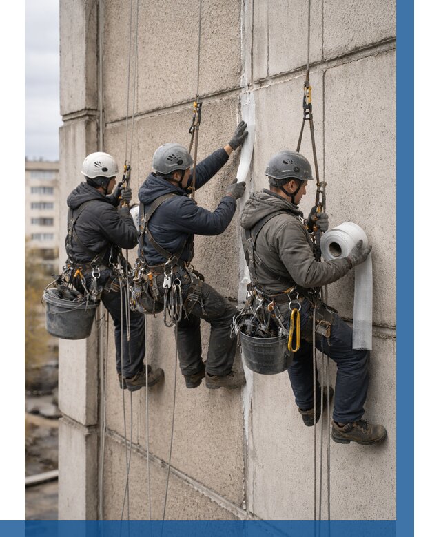 Ремонт межпанельных швов в Петергофе от 785 р. | ВЫСОТНИК-Птф