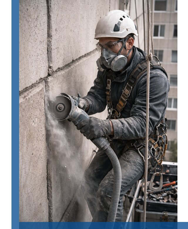 Штробление межпанельных швов в Петергофе качественно и быстро