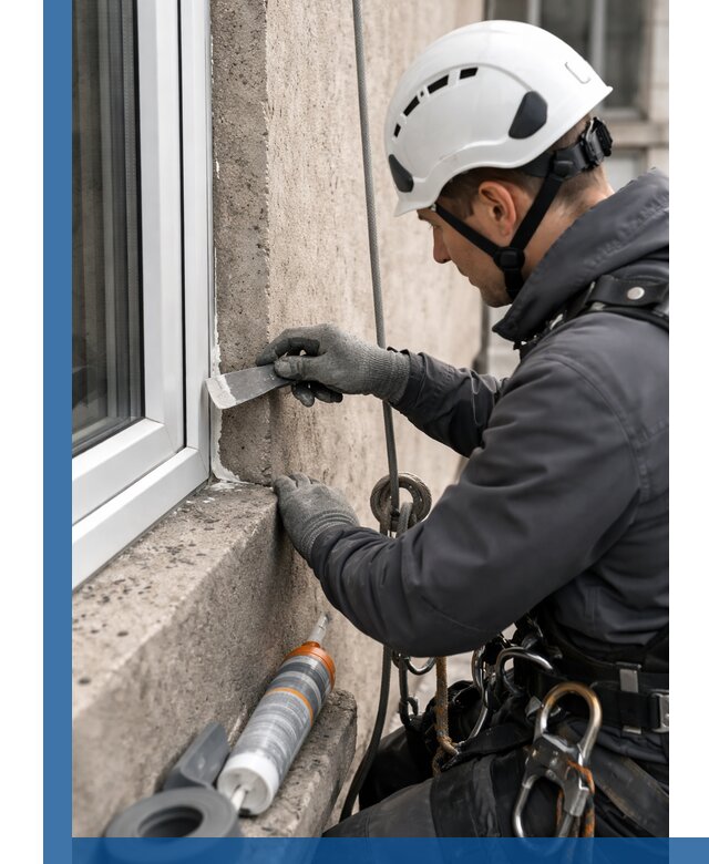 Герметизация монтажных швов окон в Петергофе с гарантией качества