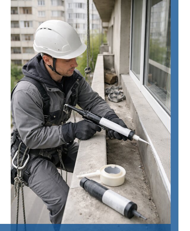 Герметизация швов лоджии в Петергофе от 4707 р. | ВЫСОТНИК-Птф