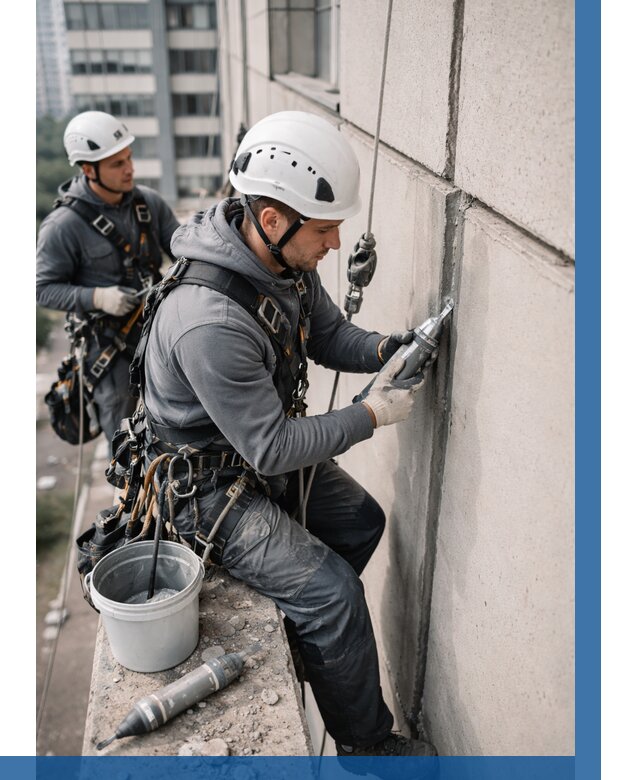 Ремонт деформационных швов здания в Петергофе от 1046 р. | ВЫСОТНИК-Птф