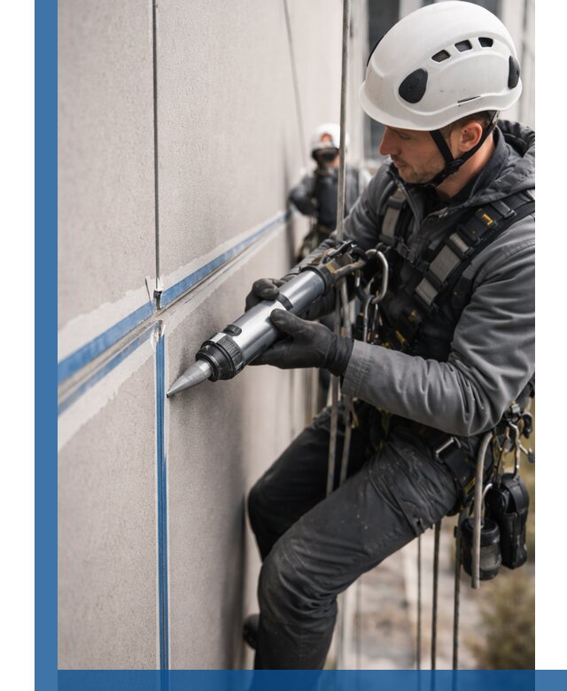 Герметизация стыков фасадных панелей в Петергофе качественно и быстро