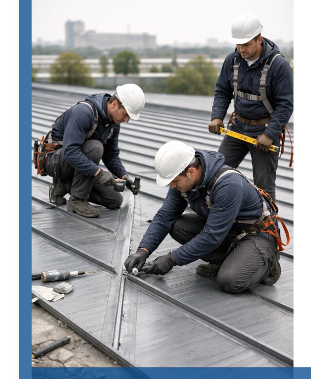 Ремонт фальцевой кровли в Петергофе срочно и качественно