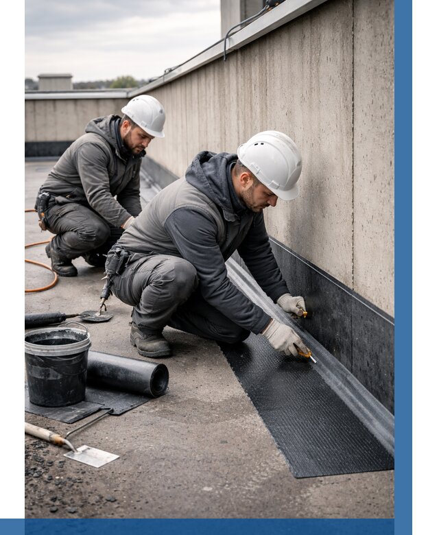 Гидроизоляция примыканий на кровле в Петергофе от 941 р. | ВЫСОТНИК-Птф