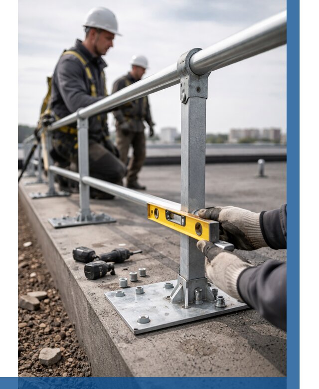 Монтаж кровельного ограждения в Петергофе от 1255 р. | ВЫСОТНИК-Птф