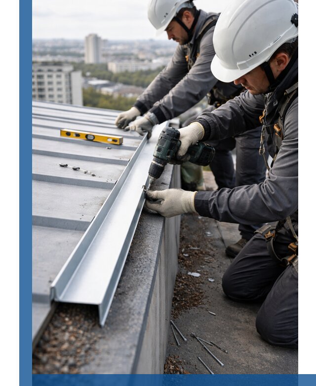 Монтаж капельника на кровле в Петергофе с гарантией качества