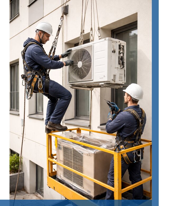 Демонтаж внешнего блока кондиционера в Петергофе от 3661 р. | ВЫСОТНИК-Птф