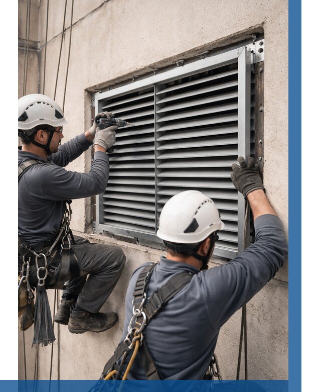 Монтаж вентиляционных решеток в Петергофе от 4707 р. | ВЫСОТНИК-Птф