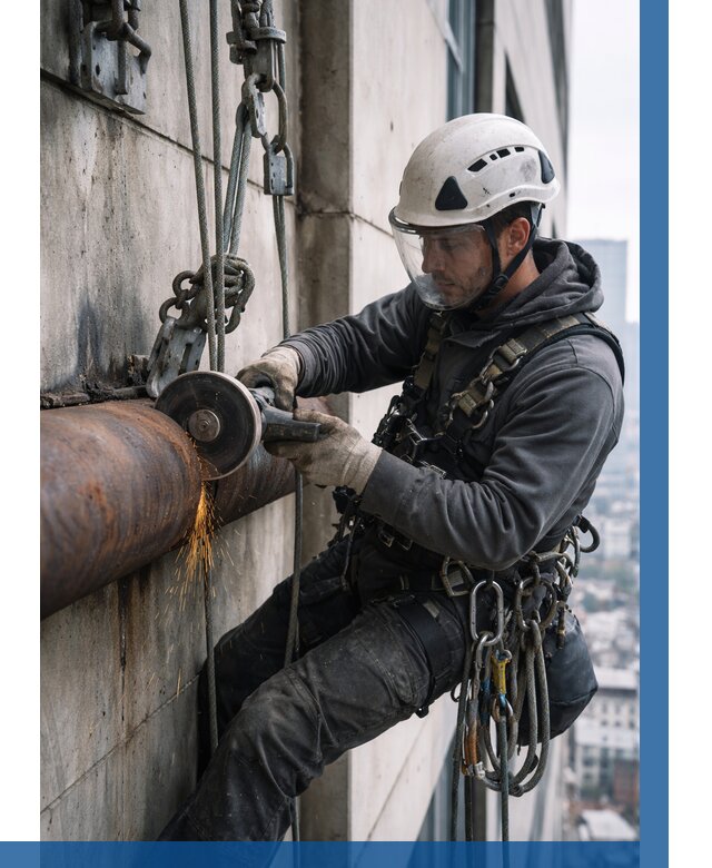 Резка металла на высоте в Петергофе по цене от 4707 р. | ВЫСОТНИК-Птф