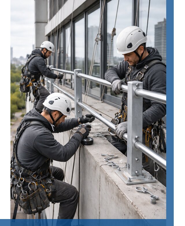Монтаж ограждений на высоте в Петергофе, от 1255 р. | ВЫСОТНИК-Птф