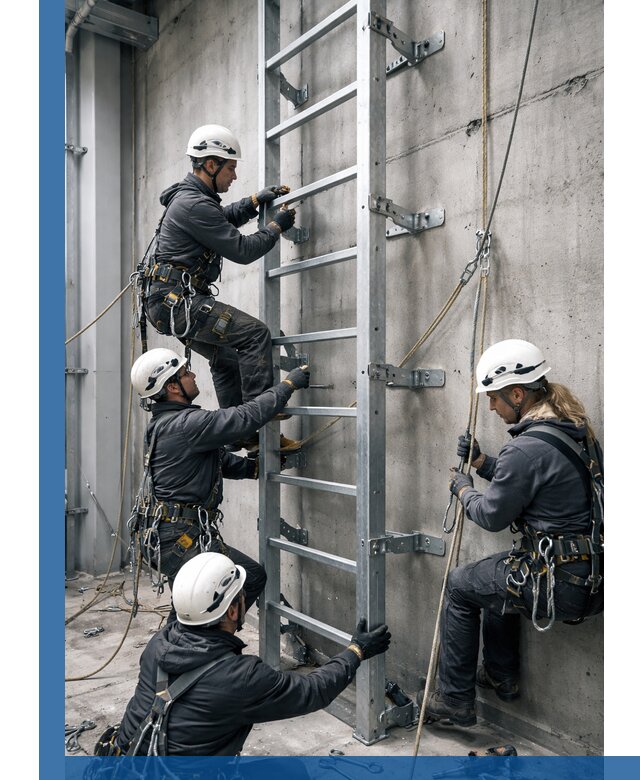 Монтаж металлических лестниц в Петергофе под ключ со гарантией