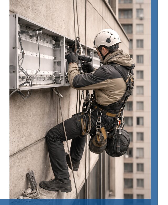 Ремонт вывески на высоте в Петергофе от 4707 р. | ВЫСОТНИК-Птф