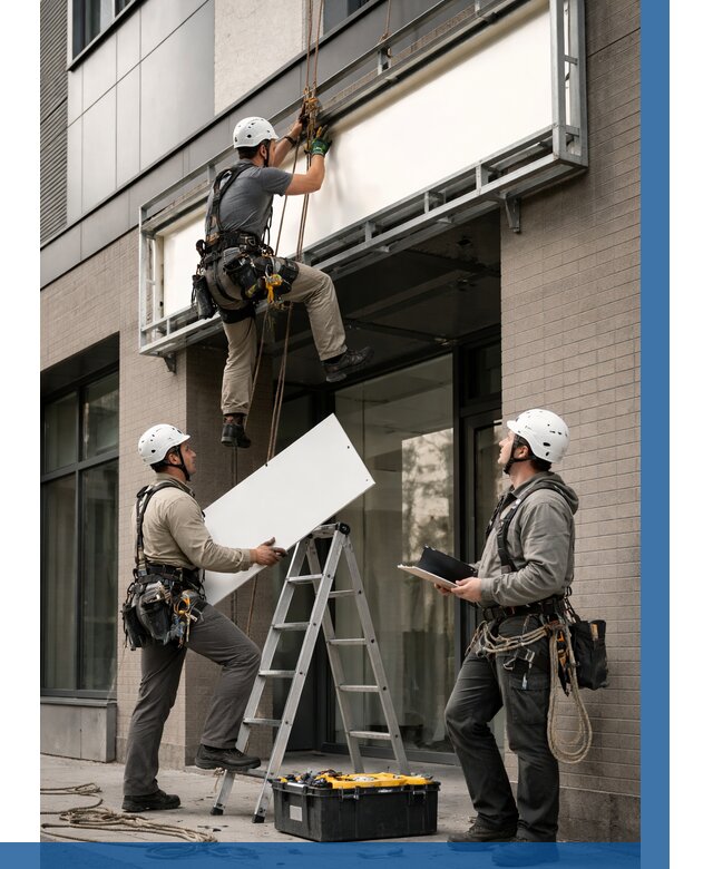 Монтаж светового короба в Петергофе от 6800 р. | ВЫСОТНИК-Птф