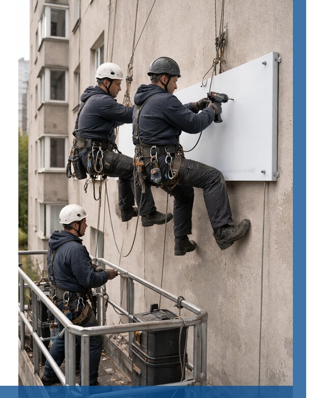 Монтаж табличек и указателей в Петергофе от 3661 р. | ВЫСОТНИК-Птф