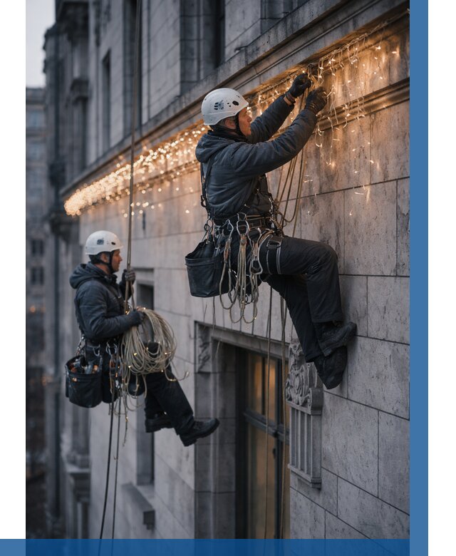 Монтаж новогодней иллюминации в Петергофе от 8892 р. | ВЫСОТНИК-Птф