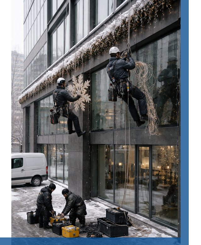 Демонтаж новогоднего оформления в Петергофе от 5754 р. | ВЫСОТНИК-Птф