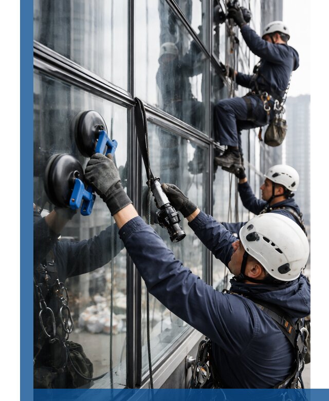 Радиусное остекление фасадов под ключ в Петергофе с гарантиями