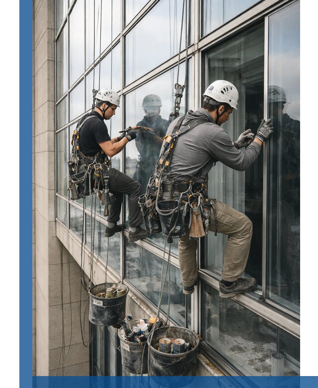 Ремонт витражных конструкций и фасадного остекления в Петергофе