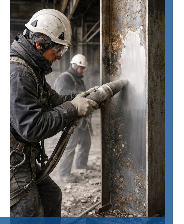 Удаление старой краски с металла в Петергофе от 471 р. | ВЫСОТНИК-Птф