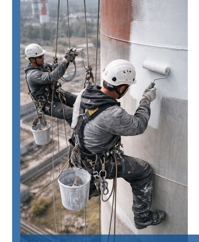 Покраска дымовых труб в Петергофе: антикоррозийная защита и восстановление