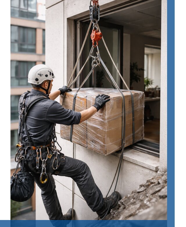 Подъем груза через окно в Петергофе от 4707 р. | ВЫСОТНИК-Птф