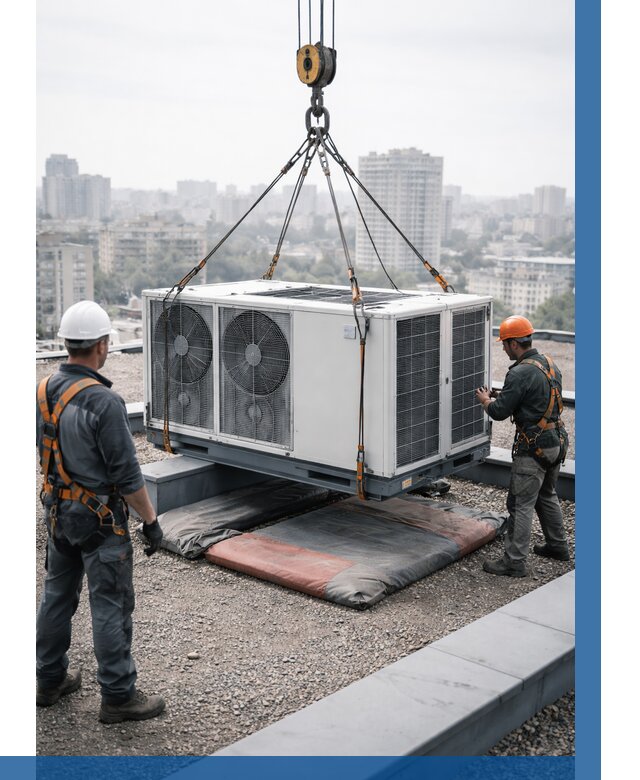 Подъем груза на крышу в Петергофе от 5231 р. | ВЫСОТНИК-Птф заказать