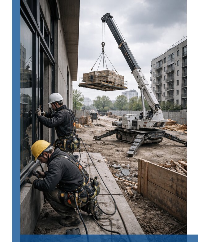 Аренда крана Пионер в Петергофе для строительных работ