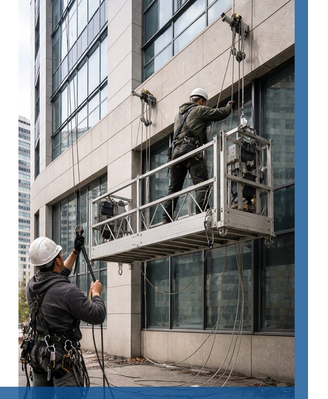 Монтаж и подъем фасадной люльки в Петергофе от 12553 р. | ВЫСОТНИК-Птф