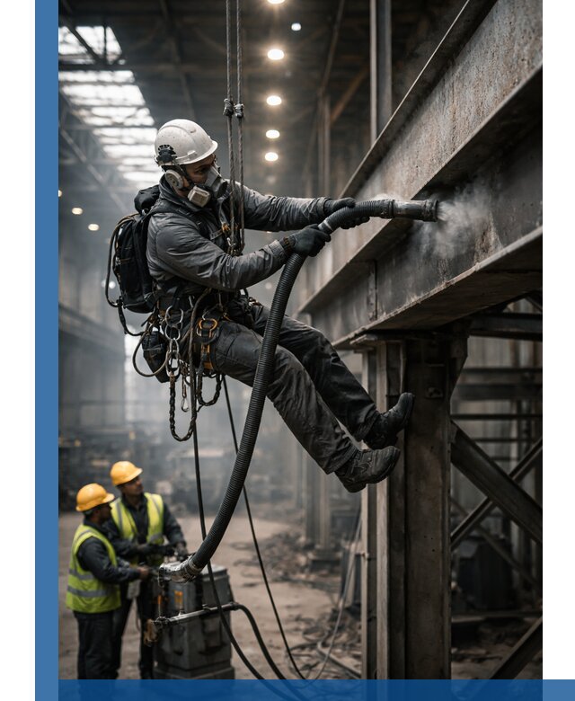 Обеспыливание конструкций в цехах промышленного производства в Петергофе