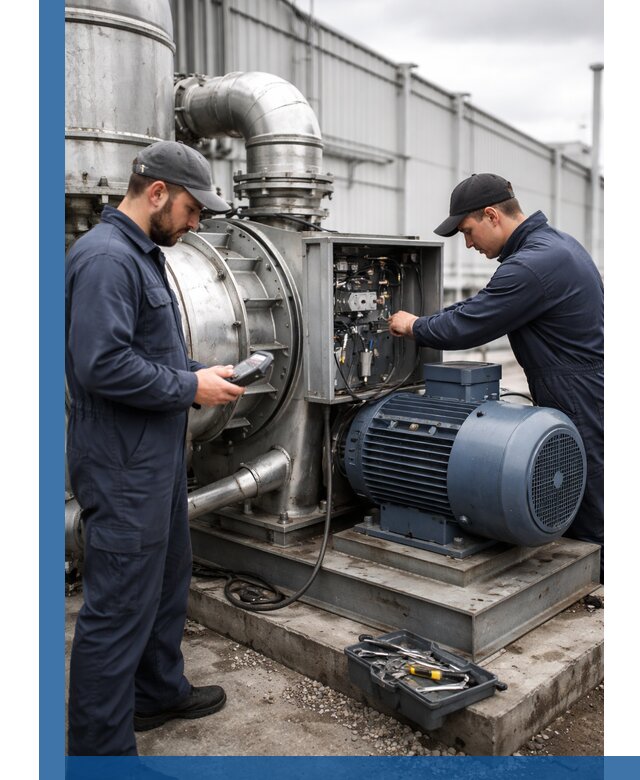 Техническое обслуживание промышленного оборудования в Петергофе