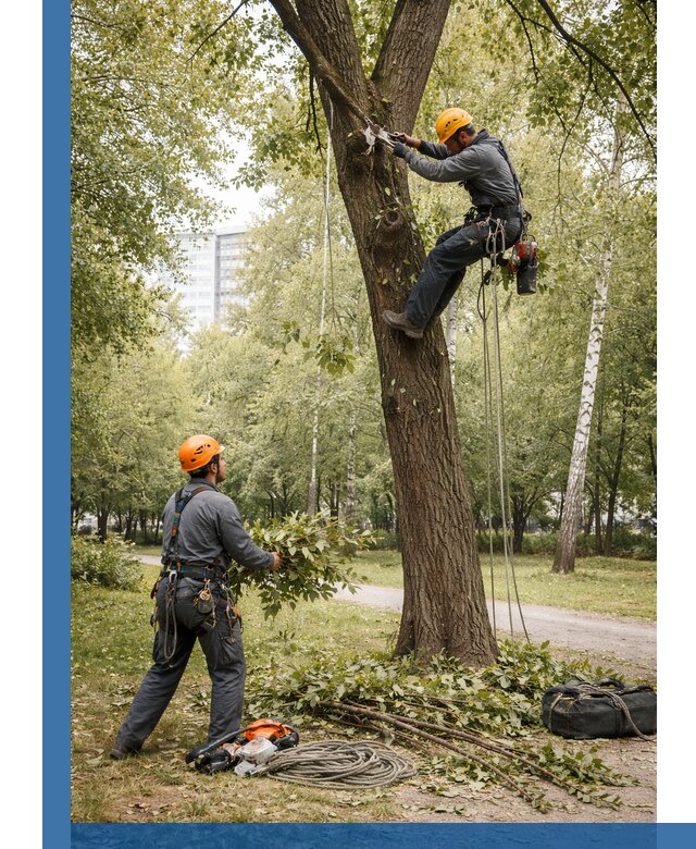 Санитарная обрезка деревьев в Петергофе, профессионально и безопасно