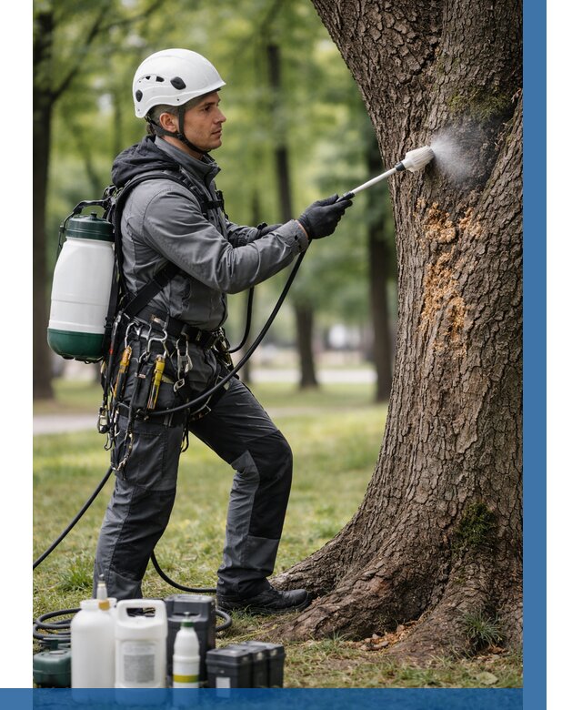 Обработка деревьев от вредителей в Петергофе от 4707 р. | ВЫСОТНИК-Птф