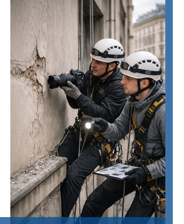 Фотофиксация дефектов фасада в Петергофе от 4707 р. | ВЫСОТНИК-Птф