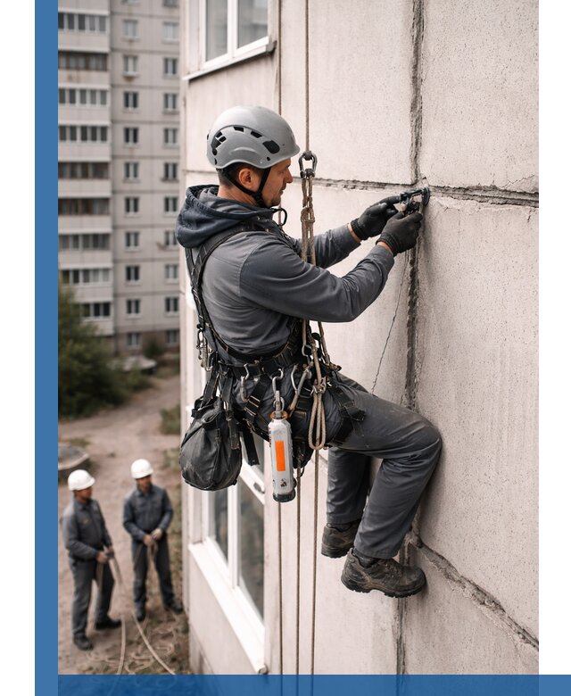 Обследование межпанельных швов и герметизация в Петергофе