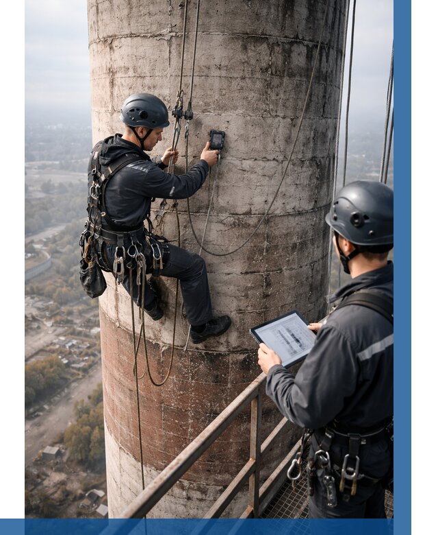 Обследование дымовой трубы в Петергофе от 8369 р. | ВЫСОТНИК-Птф